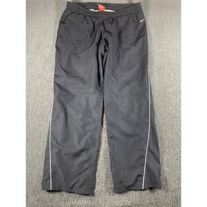 Nike Athletic Dept Mens Large Black Windbreaker Track Pants Mesh Lined Swoosh